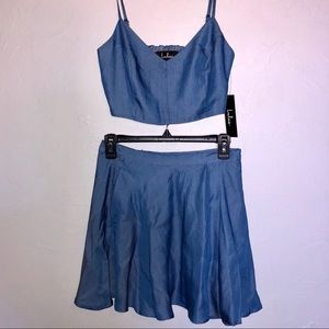 Two piece top & skirt from Lulus